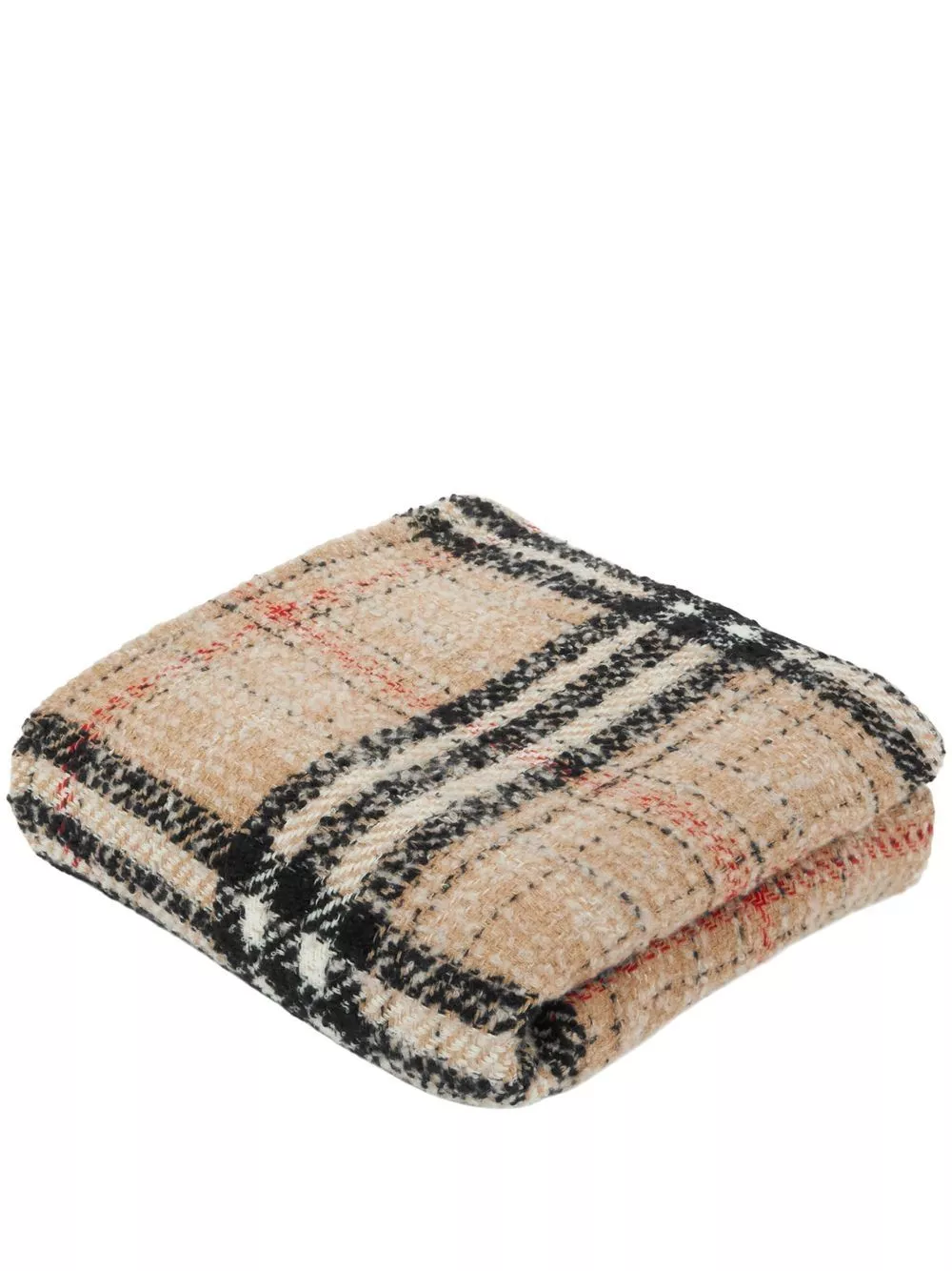 Affordable Burberry checked cashmere-silk blend tweed blanket Men 0114