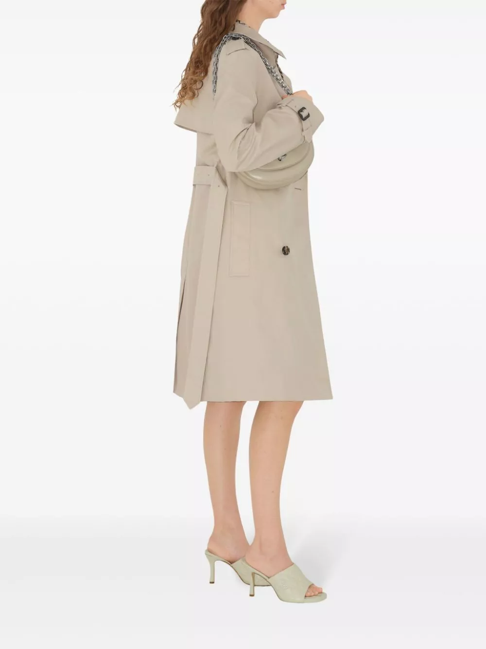 Cheap Burberry midi trench coat Women 0113