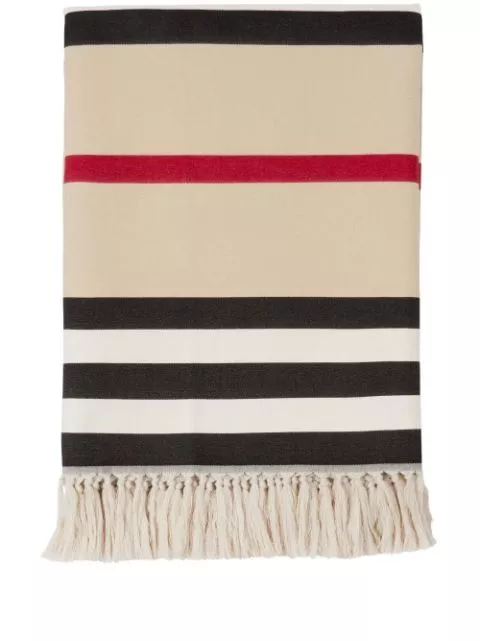 Burberry Icon Stripe cotton blanket Men 0114