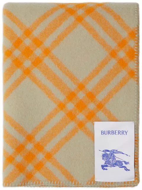 Burberry check-pattern wool blanket Men 0114