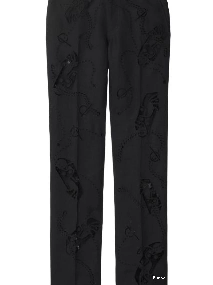 Cheap Women Canvas trousers Broderie Anglaise Burberry 0304