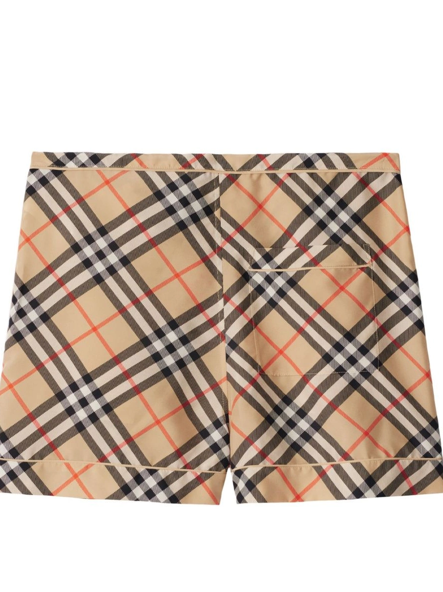 Affordable shorts check-print Burberry silk Women 0309