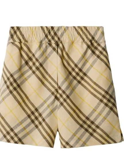 Affordable linen Burberry shorts Women Check 0309