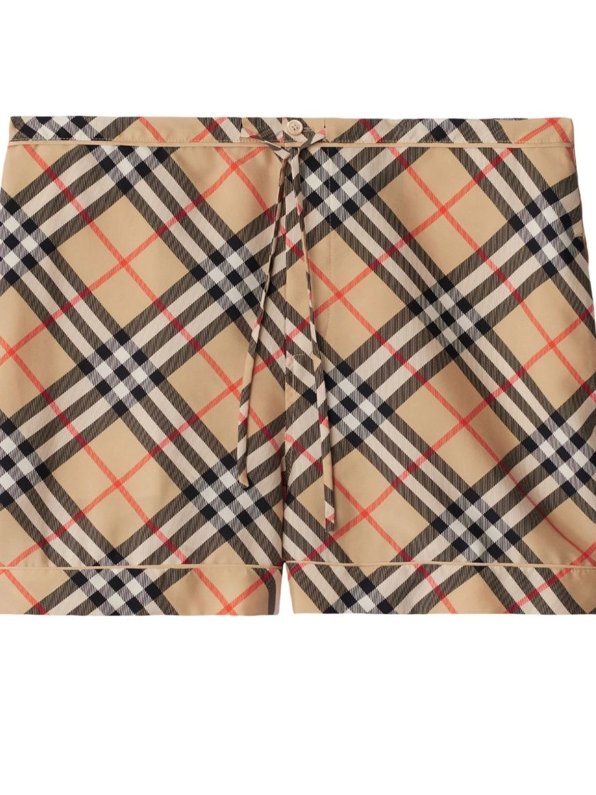 Affordable shorts check-print Burberry silk Women 0309