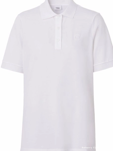 Cheap cotton shirt Women polo monogram Burberry TB 0304