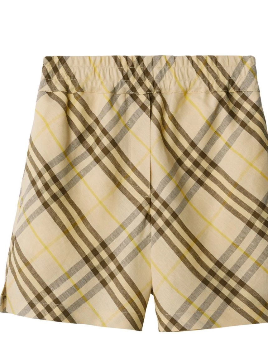 Affordable linen Burberry shorts Women Check 0309