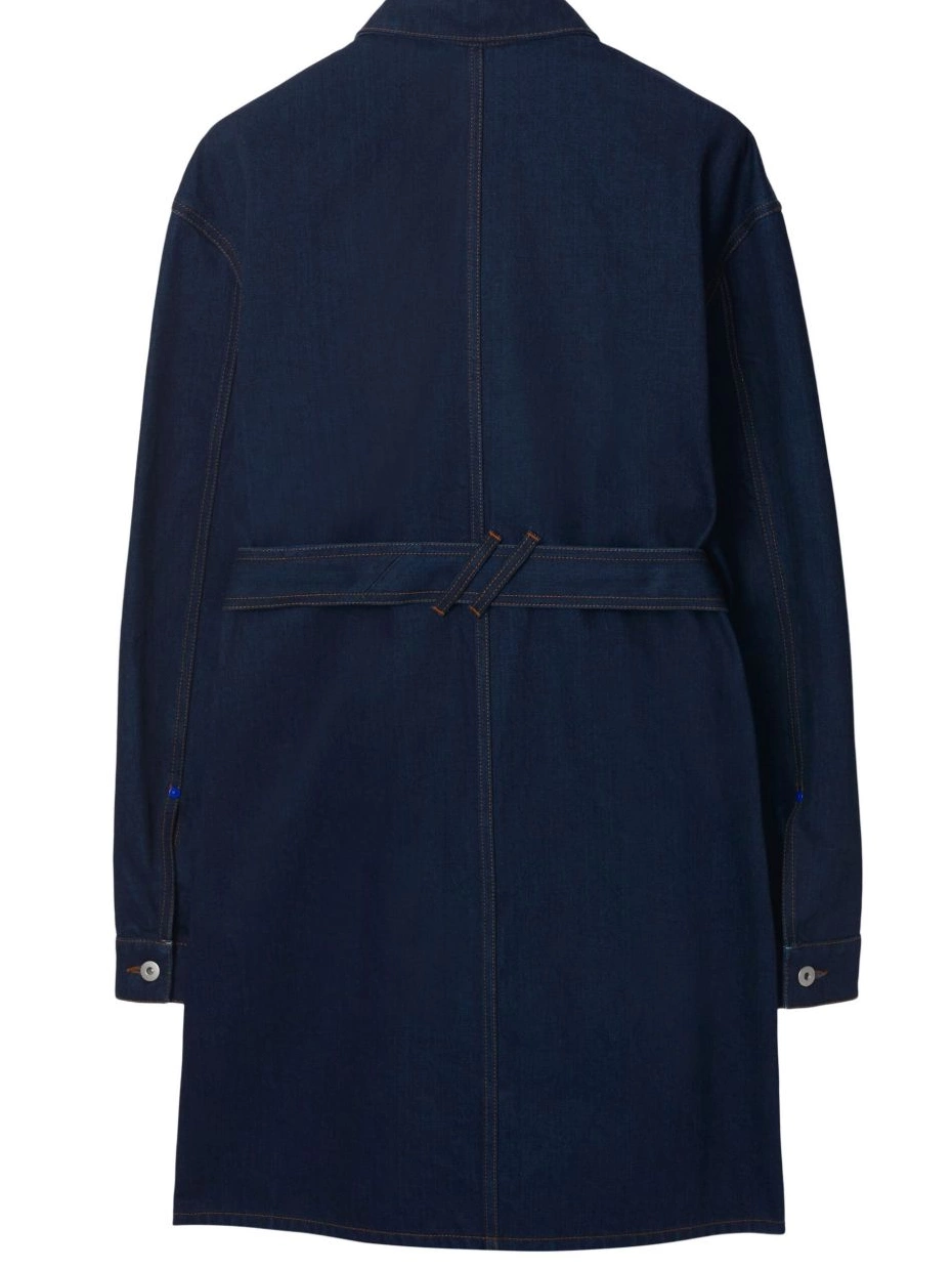 Cheap Women Japanese Burberry denim shirtdress belted 0305