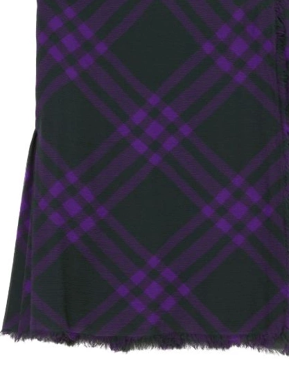 Affordable check-pattern frayed Women kilt Burberry 0303