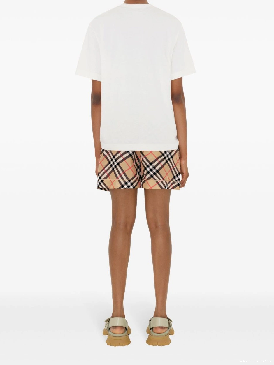 Affordable shorts check-print Burberry silk Women 0309