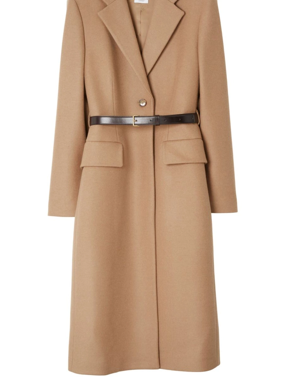 Affordable coat Women single-breasted belted Burberry 0308