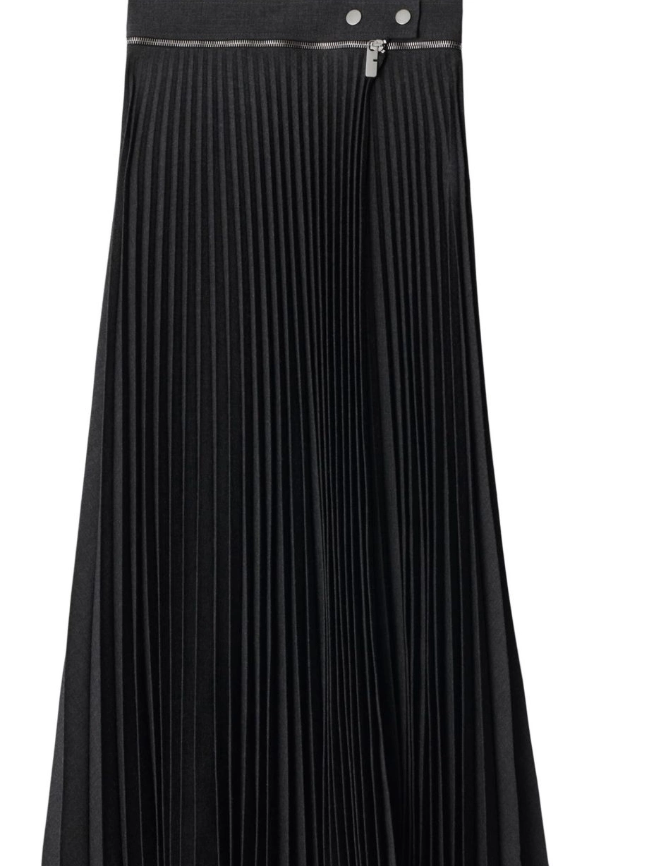 Affordable Burberry Women stretch skirt wool pleated 0307