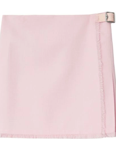 Affordable Women Burberry kilt buckle-fastening wool 0309