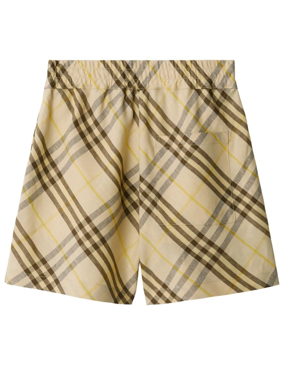 Affordable linen Burberry shorts Women Check 0309