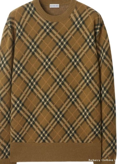 Affordable Burberry Women wool check-pattern sweater 0306