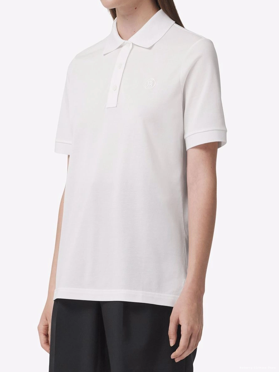 Cheap cotton shirt Women polo monogram Burberry TB 0304