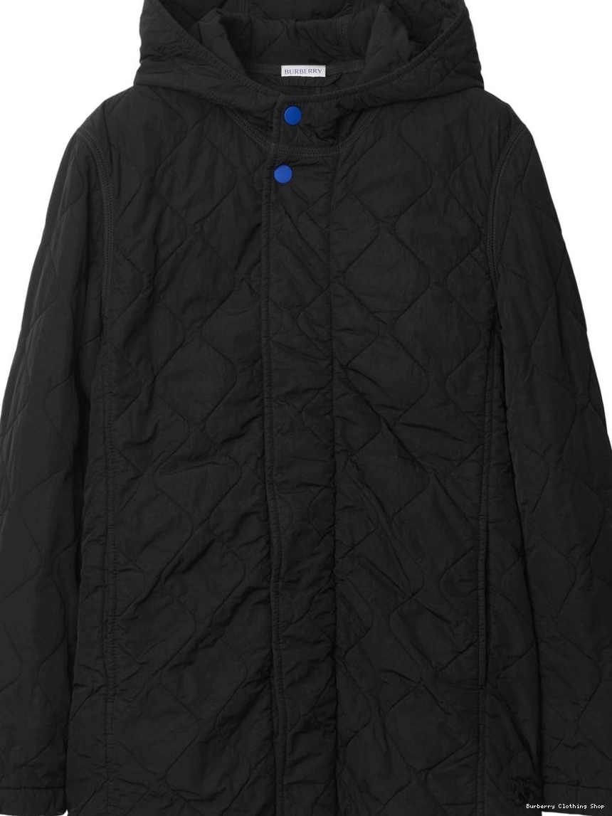 Cheap jackdet Burberry Women diamond-quilted hooded 0305