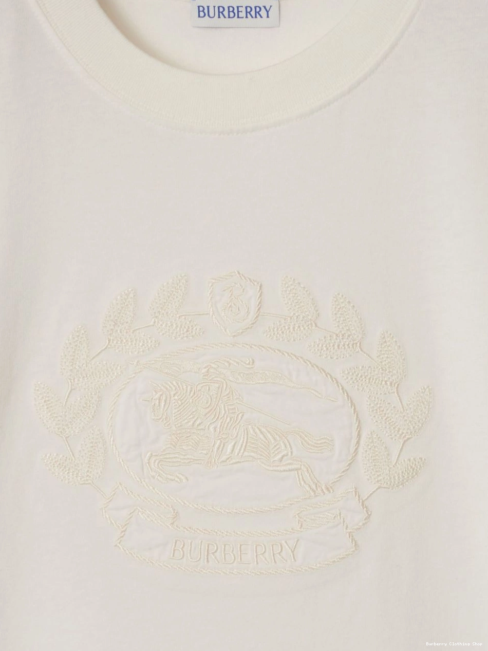 Affordable cotton Burberry T-shirt Women logo-embroidered 0309