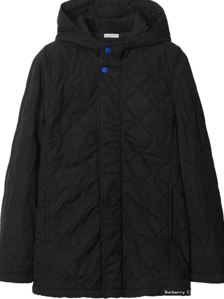 Cheap jackdet Burberry Women diamond-quilted hooded 0305