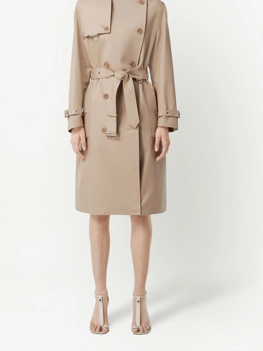 Affordable Women coat double-breasted trench Burberry 0306