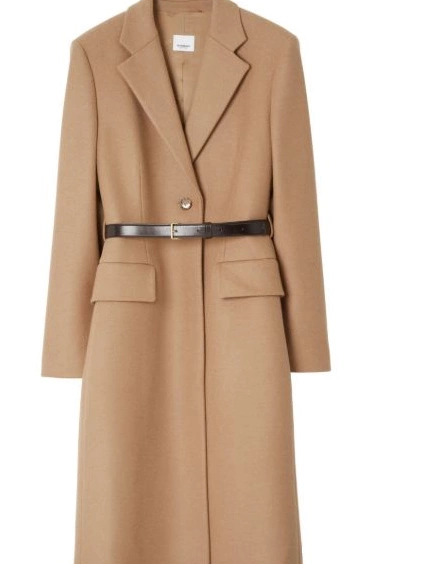 Affordable coat Women single-breasted belted Burberry 0308